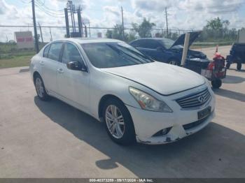  Salvage INFINITI G37x