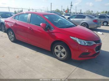  Salvage Chevrolet Cruze