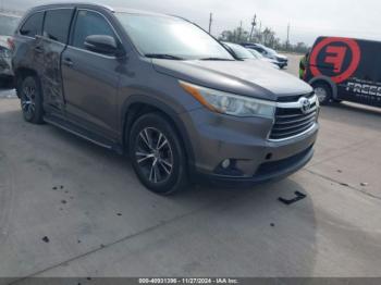  Salvage Toyota Highlander