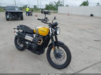  Salvage Triumph Motorcycle Scrambler