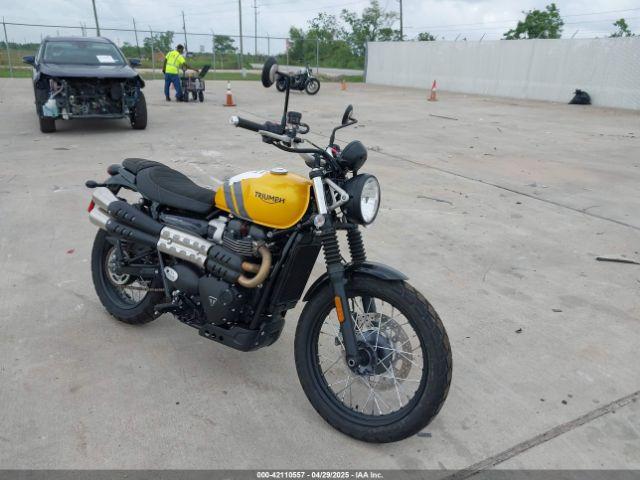  Salvage Triumph Motorcycle Scrambler