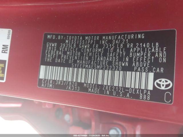 Toyota Corolla Le Image 5