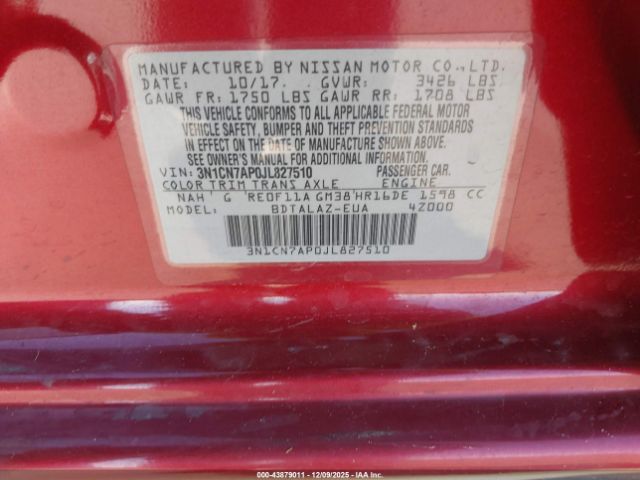 Nissan Versa 1.6 S+ Image 9